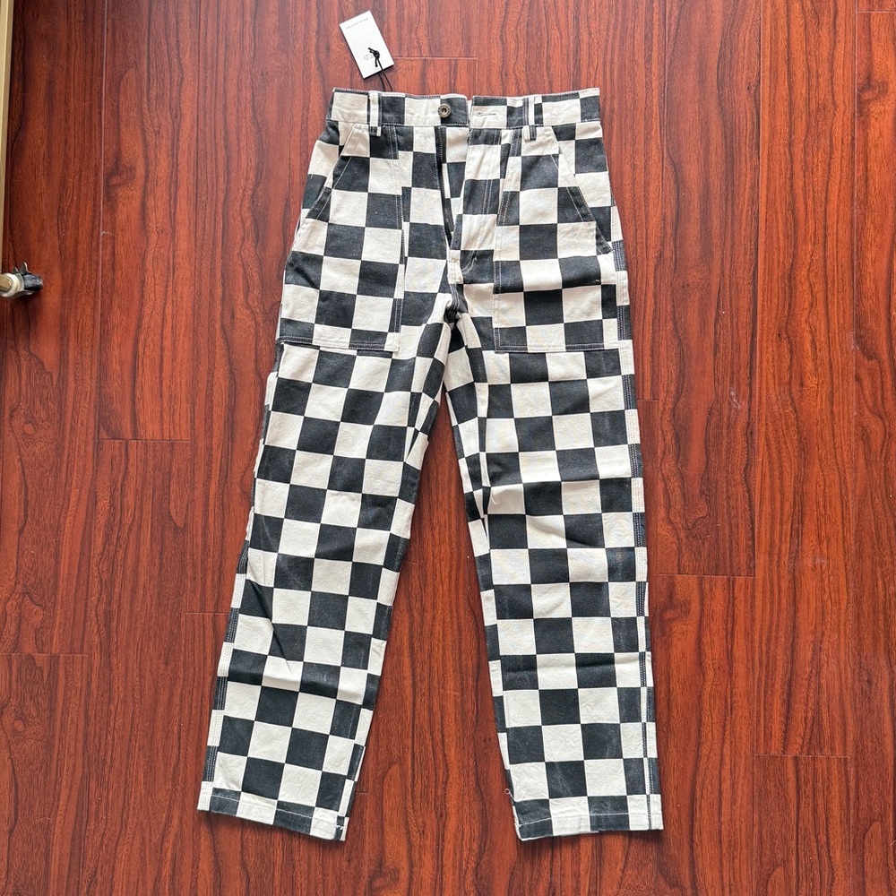 Checkered Ankle Pants